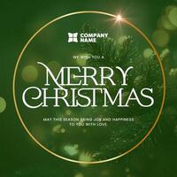 Christmas Greeting Post for Social Media template