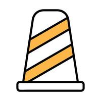 collection of cone icons in the field of building construction vector