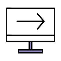 monitor of business and marketing icons vector