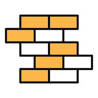 collection of brick icons in the field of building construction vector