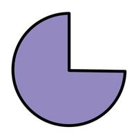 pie chart of business and marketing icons vector