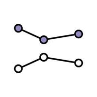 graphs of business and marketing icons vector