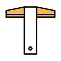 collection of angle ruler icons in the field of building construction vector