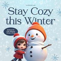Instagram Post - Stay Cozy Winter template