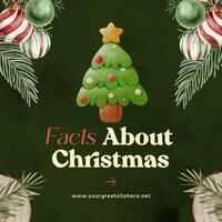 Facts About Christmas Instragram Post Template