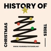 History of Christmas Trees Information Template