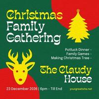 Christmas Event Invitation Instagram Post template