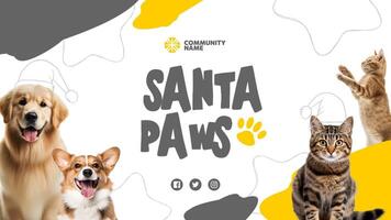 Santa Paws Pet Lover Community Page template