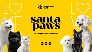 Santa Paws Community Page Cover template