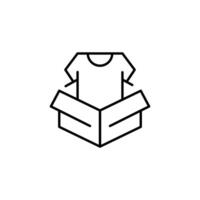 chlotes donation thin outline icon design good for web or mobile app vector