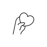 kindness thin outline icon design good for web or mobile app vector