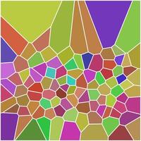 Abstract mosaic pattern with colorful tiles vector