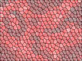 A mosaic pattern made of red and gray squares vector