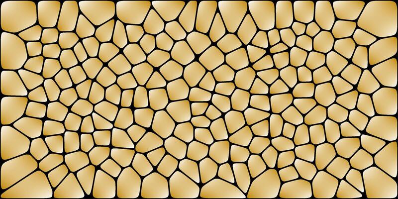 Seamless mosaic pattern. Golden stone realistic background. Design illustration for web, print, interior design, wallpaper