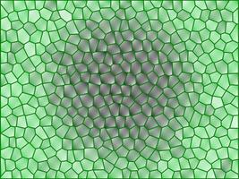 A green mosaic pattern with a circle in the center vector