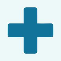 Tech Cross Icon vector