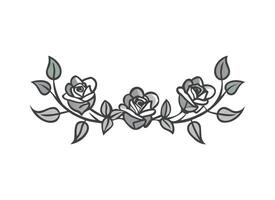 Elegant Rose Garland Illustration for Floral and Romantic Designs vector