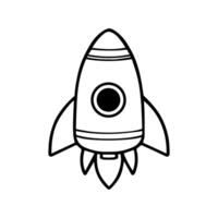 Rocket Illustration, Symbol of Technological Innovation vector