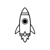 Simple Design of a Rocket for Adventures in Space vector