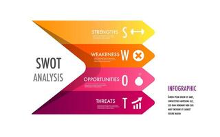 Infographic template for swot analysis vector