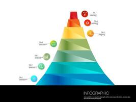custom journey step infographic vector