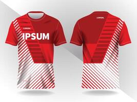 red background pattern for sport jersey design vector