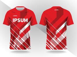 abstract modern background red pattern for sport jersey design vector