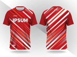 red white abstract background and pattern for sport jersey design and mockup vector