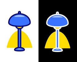 illustration of a decorative lamp with abstract shapes, suitable for modern themed designs vector