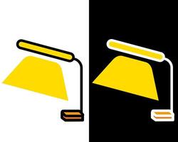 Illustration a modern LED decorative lamp with clean lines, suited for tech-savvy or minimalist decor themes vector