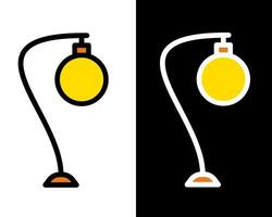 decorative lamp illustration, adding a touch of color and pattern to lifestyle and design concepts vector