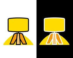 Illustration of Decorative lamps casting a gentle light, perfect for creating a soothing, ambient atmosphere in any room vector