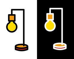 Artistic lamps that serve as decorative sculptures, adding light and visual interest as unique art pieces vector