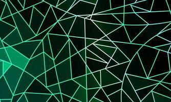 abstract irregular polygon background with a triangular pattern in full spectrum colors. mosaic dark green. vector