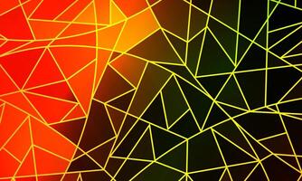 abstract irregular polygon background with a triangular pattern in full spectrum colors. mosaic green and orange. vector