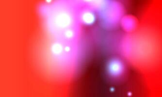 Blurred bokeh light on dark red background. Abstract glitter defocused. colorful soft light. vector