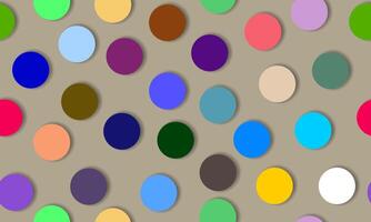 Colorful dotted seamless pattern. trendy polka dots. color circle. vector