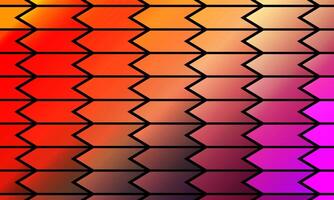 Abstract colorful pattern of triangle diagonal line stripes on a black background. orange geometric. vector