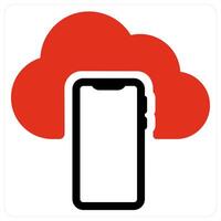 Cloud Backup and connection icon concept vector