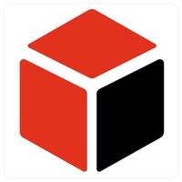 3d box and box icon concept vector