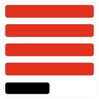 Line Through and Text icon concept vector
