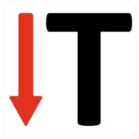 Text and Write icon concept vector