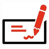Line through and format icon concept vector