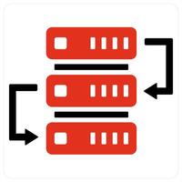 Hosting and connection icon concept vector
