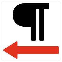 Paragraph and Sign icon concept vector