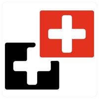 Intersection and Sets icon concept vector