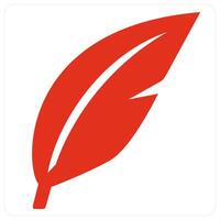 Feather and fur icon concept vector