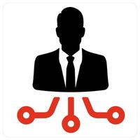 Social Network and connection icon concept vector