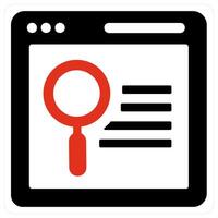 Search Web Page icon concept vector