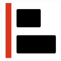 Right Justified and Align icon concept vector